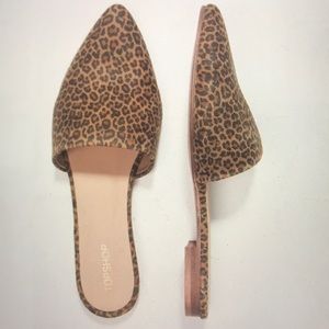 Topshop Angelina leopard flat Mules